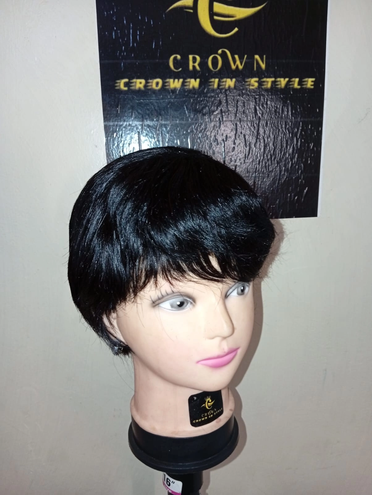 Black Pixie wig