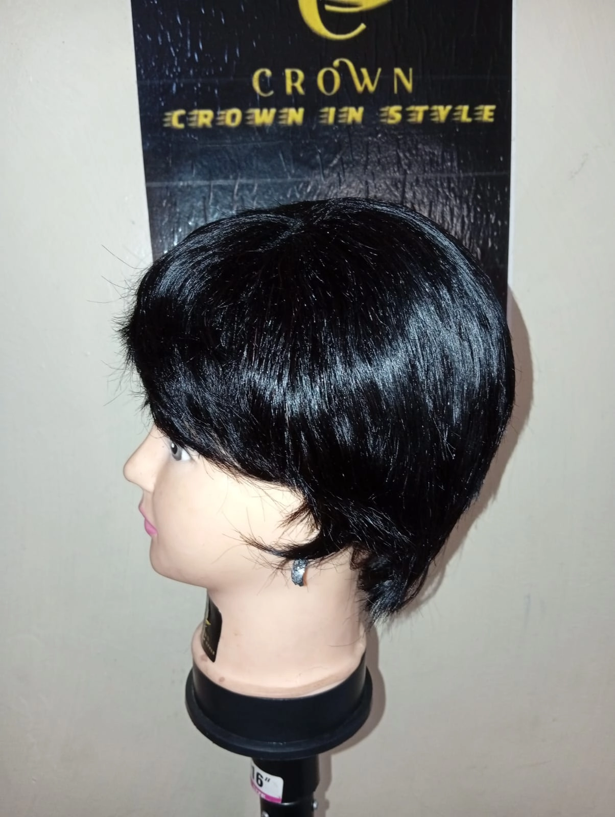 Black Pixie wig