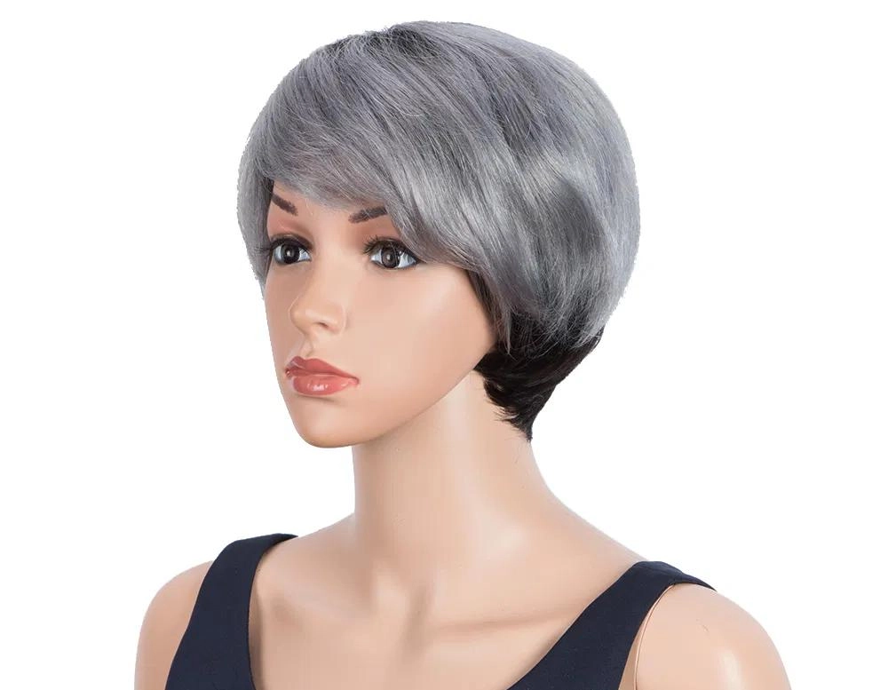 Human hair pixie wigs